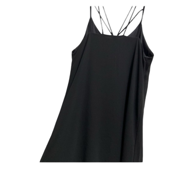 Fora black lined strappy flowy party dress size medium - Picture 2 of 7